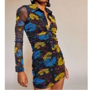 Urban Outfitters Heather lurex shirt dress S